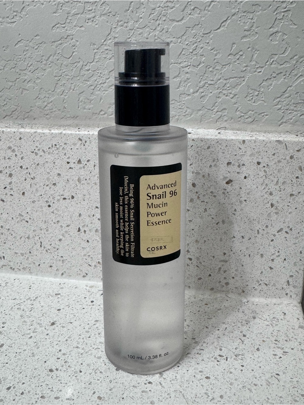 COS Clear Frosted Bottle Primer with Black Pump